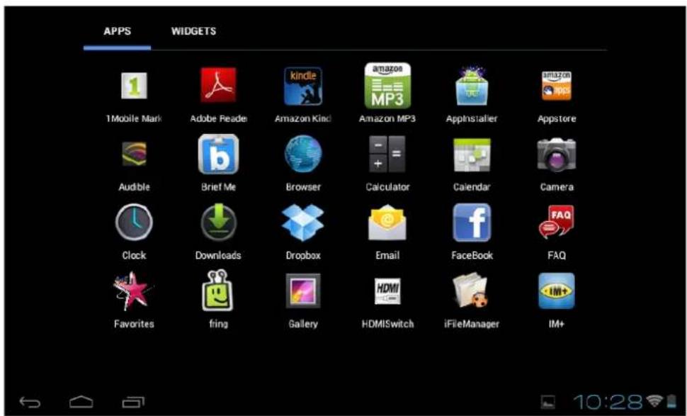 VIEWSONIC ViewPad E72 - Personalizar un menú de acceso directo - 1