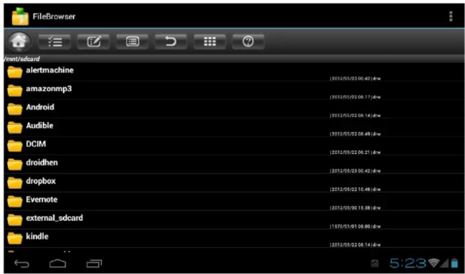 VIEWSONIC ViewPad E72 - Explorador de archivos - 1