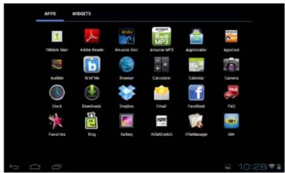 VIEWSONIC ViewPad E72 - Utilizar widgets - 3