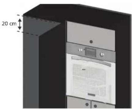 Mabe HM6000GWN - b. Dimensiones de mueble en torre para empotre - 1