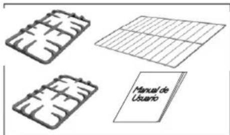 Haceb Assento V 76 GAS GRT PL - Accesorios de las estufas: - 1