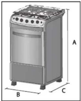 Haceb Assento V 76 GAS GRT PL - Accesorios de las estufas: - 2