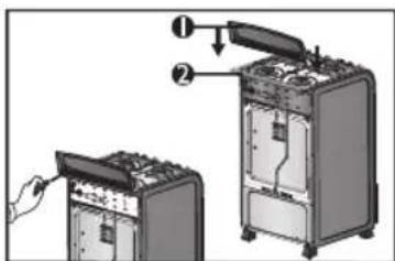 Haceb Assento L V 50 GAS GN NE - Instrucciones de anclaje para estufas - 1