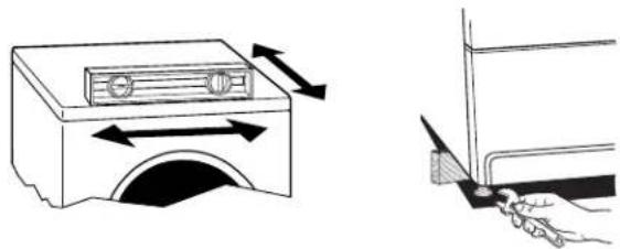 WHIRLPOOL 7MWGD8500EC - Nivelación de la secadora - 1