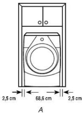 2,5 cm 68,6 cm 2,5 cm A