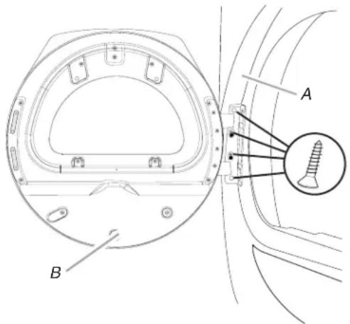 WHIRLPOOL 7MWGD8500EC - Vuelva a instalar la puerta - 1