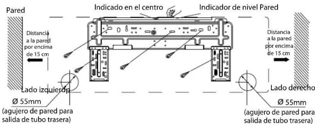 Haceb Assento S18 220 BL - Instalación del soporte en la pared - 1
