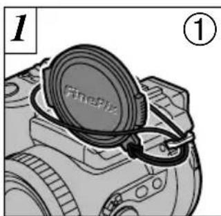 FUJIFILM FinePix 6900 Zoom - ENGANCHE DE LA TAPA DEL OBJETIVO Y LA CORREA - 1