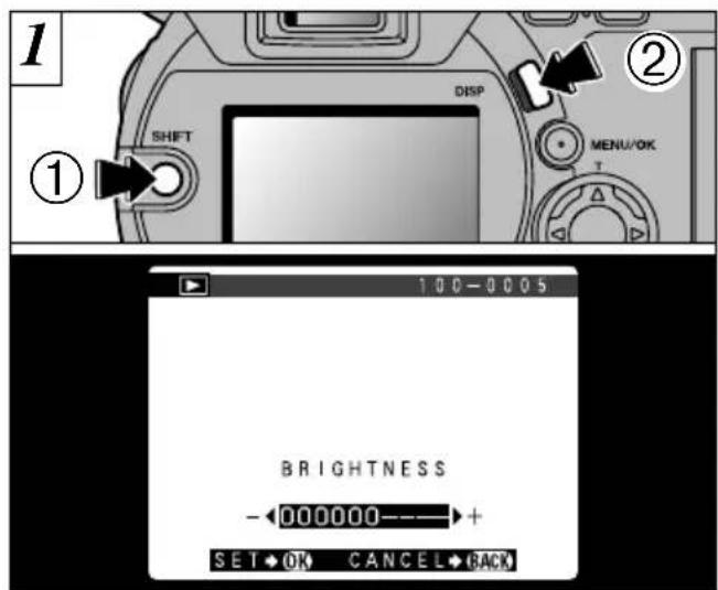 FUJIFILM FinePix 6900 Zoom - AJUSTE DE LA LUMINOSIDAD DEL MONITOR LCD - 1