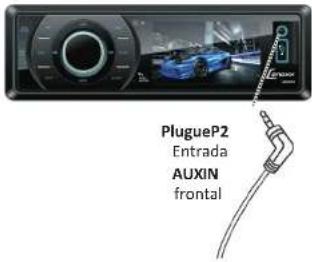 PlugueP2 Entrada AUXIN frontal