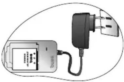 BENQ E1050 - Carregamento da bateria - 1