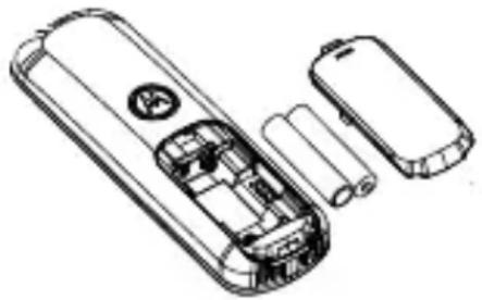 MOTOROLA AURI3500-MRD3 - Instalação das duas baterias (observe a polaridade) - 1
