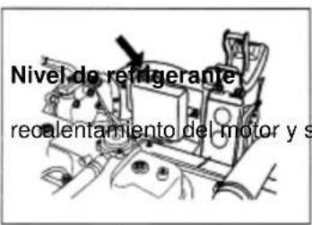 Nivel de refrigerante realentamiento del motor y s