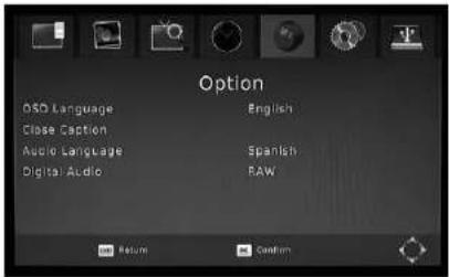 Master MV-TDTPLUS - 9.- Opciones "Option" - 1