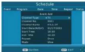 Master MV-TDTPLUS - Programar Grabación de Programas "Schedule PVR" - 2