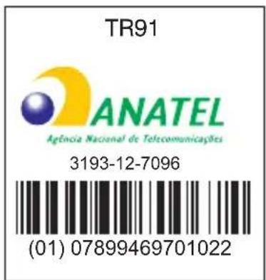 TR91 ANATEL Agência Nacional de Telecomunicações 3193-12-7096 (01) 07899469701022