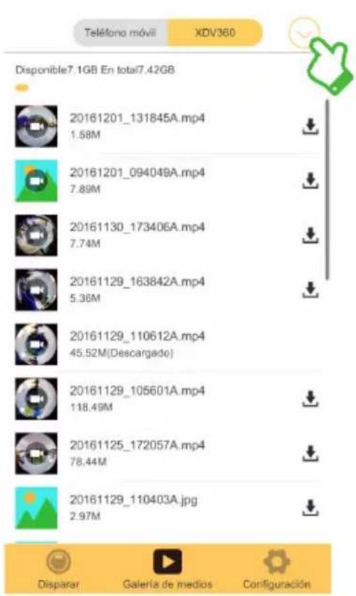 Teléfono móvil XDV360 Disponible7.1GB En total7.42GB 20161201_131845A.mp4 1.58M 20161201_094049A.mp4 7.89M 20161130_173406A.mp4 7.74M 20161129_163842A.mp4 5.36M 20161129_110612A.mp4 45.52M(Descargado) 20161129_105601A.mp4 118.49M 20161125_172057A.mp4 78.44M 20161129_110403A.jpg 2.97M Disparar Galería de medios Configuración