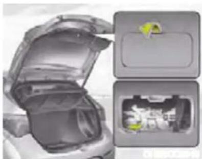 HYUNDAI HB20 (2012) - Liberação da tampa do porta-malas em caso de emergência (se equipado) - 1
