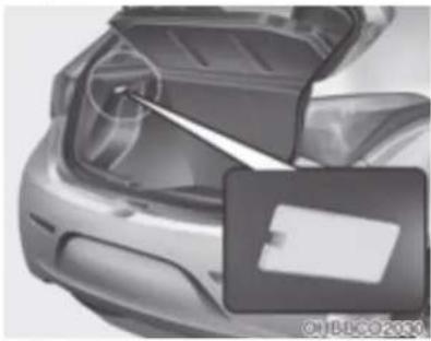 HYUNDAI HB20 (2012) - Luz do compartimento de bagagem (se equipado) - 1