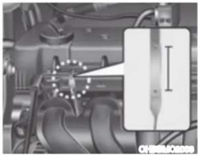 HYUNDAI HB20 (2012) - Verifi cação do nível do óleo do motor - 1