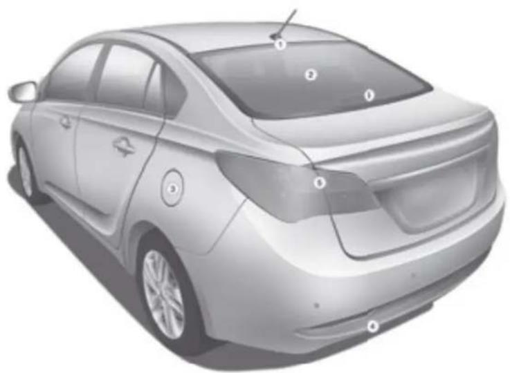 HYUNDAI HB20 (2012) - ■ Vista traseira modelo Sedan - 1