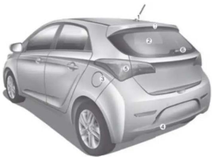 HYUNDAI HB20 (2012) - ■ Vista traseira modelo Hatch - 1
