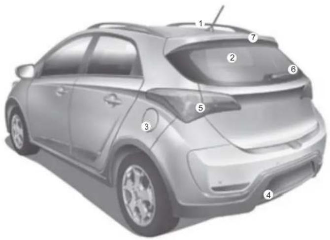 HYUNDAI HB20 (2012) - ■ Vista traseira modelo Cross - 1