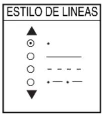 FURUNO 1954C - Selección del tipo de línea - 2