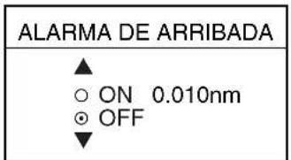FURUNO 1954C - Activación y desactivación de la alarma acústica - 3