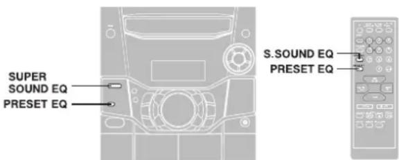 SUPER SOUND EQ PRESET EQ S.SOUND EQ PRESET EQ