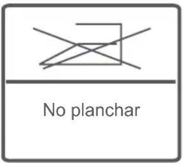 No planchar