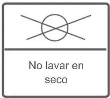 No lavar en seco