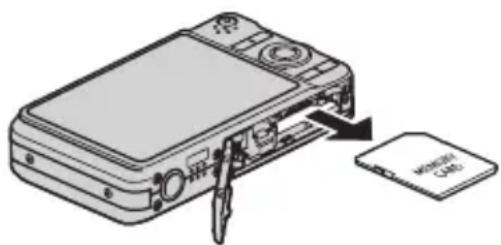 CASIO Exilim Zoom EX-Z90 - Para cambiar la tarjeta de memoria - 1