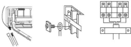 Mabe MMT12CABWLCAM8 - connecting the indoor/outdoor electric cable - 1