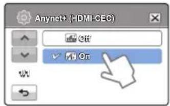 Anynet+ (HDMI-CEC) Off On