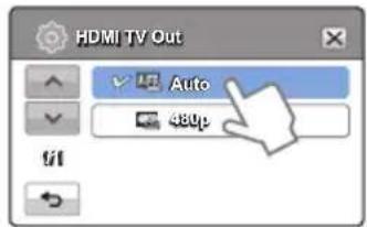HDMI TV Out Auto 480p