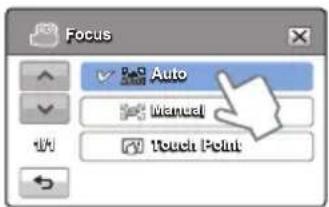 Focus Auto Manual Touch Point