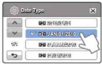 Date Type 2010/01/01 JAN/01/2010 01/JAN/2010 01/01/2010