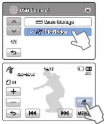 USB Connect Mass Storage PictureBridge 1/1 100-00% 14/17 91 MENU