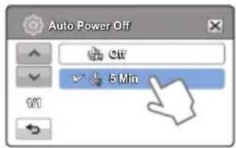 Auto Power Off Off 5 Min