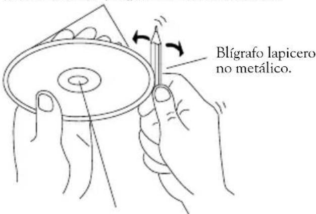 Blígrafo lapicero no metálico.