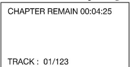 CHAPTER REMAIN 00:04:25 TRACK : 01/123