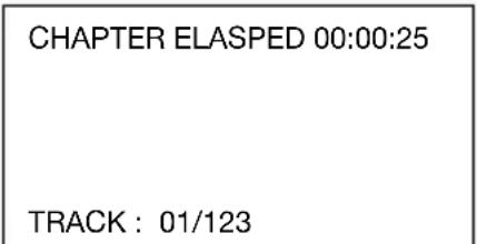 CHAPTER ELASPED 00:00:25 TRACK : 01/123
