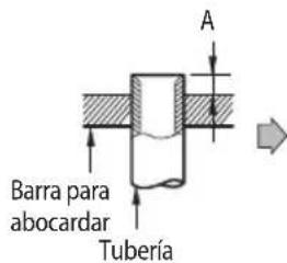 Barra para abocardar Tubería