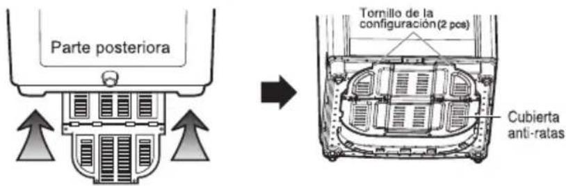 Parte posteriora Tornillo de la configuración (2 pcs) Cubierta anti-ratas