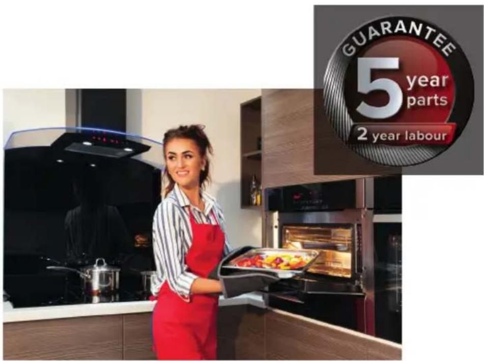 GUARANTEE 5 year parts 2 year labour