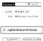 SONY Clié PEGA-KB11 - Disabling the Jog Dial functions - 1