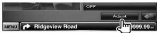 OFF Adjust MENU → Ridgeview Road 9999.99 mi