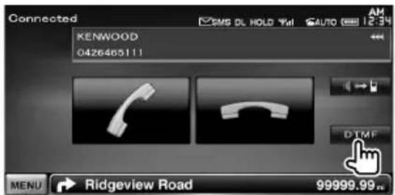 KENWOOD DDX8034BT - Muestra la pantalla Llamando - 1