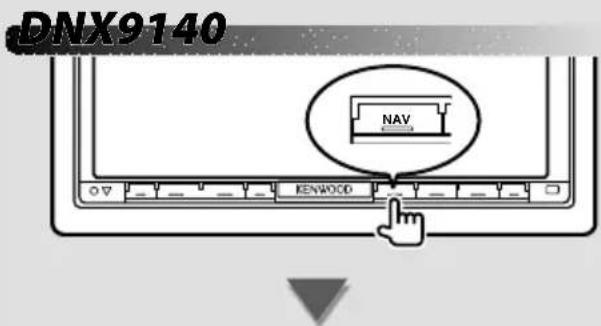 KENWOOD DDX8034BT - Cómo visualizar la pantalla de navegación - 1
